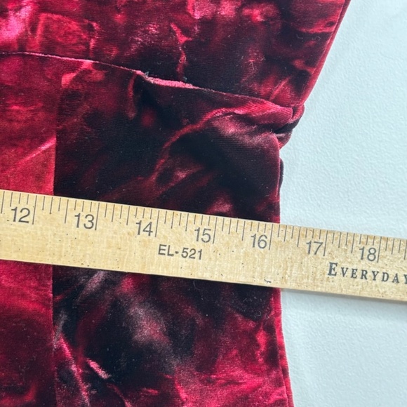 VTG Y2K Velvet Babydoll Maxi Dress 11-12 Bari Jay Whimsigoth Fairy Grunge Witchy - Picture 11 of 13